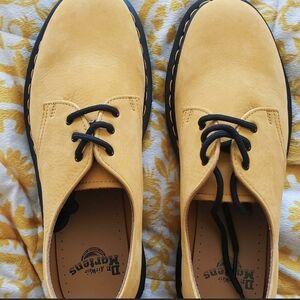 Dr. Martens Yellow Leather Men's Oxfords Unisex